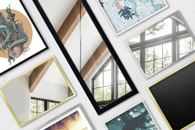 Podno ogledalo u bijelom okviru 36x156 cm