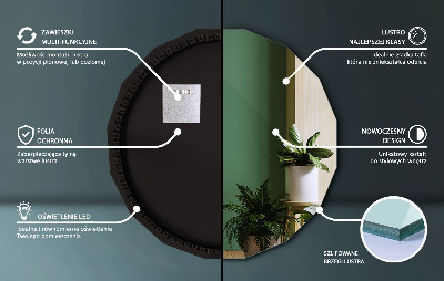 Geometrijsko ogledalo s LED osvjetljenjem