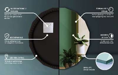 Geometrijsko ogledalo s LED osvjetljenjem
