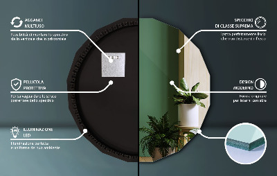 Geometrijsko ogledalo s LED osvjetljenjem