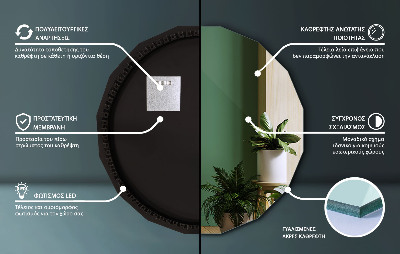 Geometrijsko ogledalo s LED osvjetljenjem
