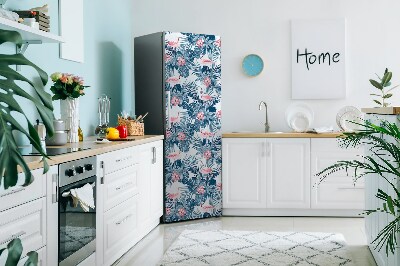 Magnetska naljepnica za hladnjak Flamingosi i mrlje