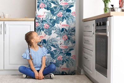 Magnetska naljepnica za hladnjak Flamingosi i mrlje