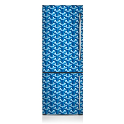 Ukrasni magnet za frižider Plava 3D apstrakcija