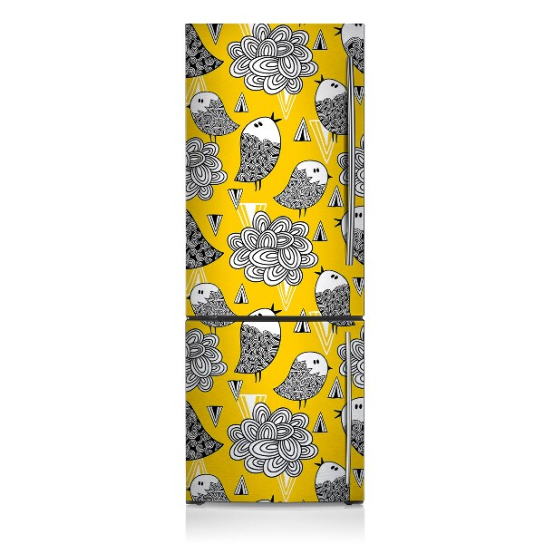 Magnetna navlaka za hladnjak Doodle ptice