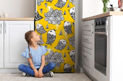 Magnetna navlaka za hladnjak Doodle ptice