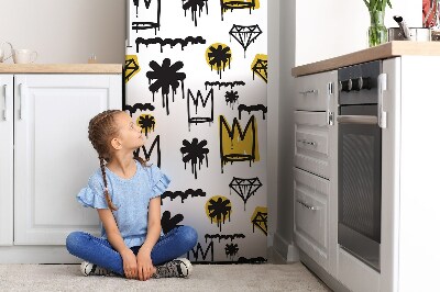 Magnetska naljepnica za hladnjak Grafitna kruna