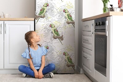 Ukrasni magnet za frižider Zelene papige