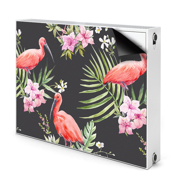 Magnetska prostirka za radijator Crni flamingo