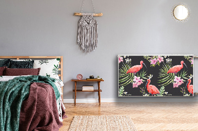 Magnetska prostirka za radijator Crni flamingo