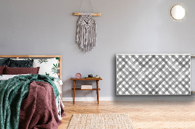 Naljepnica magnetska za radijator Sivi karirani