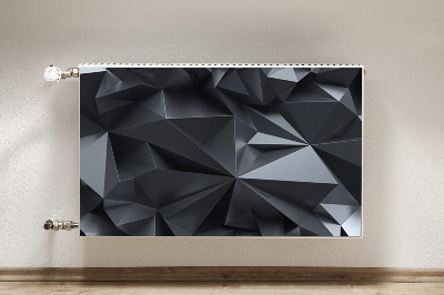 Magnetska prostirka za radijator Crni 3D uzorak