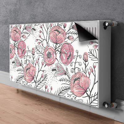 Naljepnica magnetska za radijator Pastelne ruže Art
