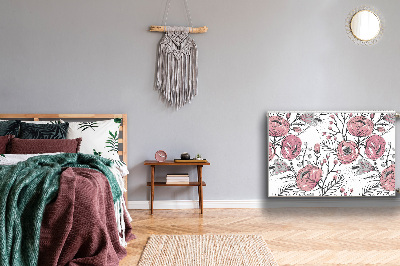 Naljepnica magnetska za radijator Pastelne ruže Art