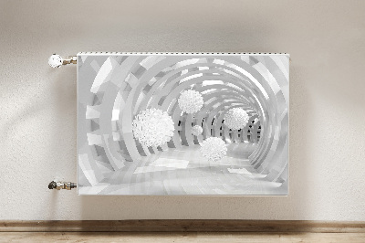 Naljepnica magnetska za radijator Apstraktni 3d tunel