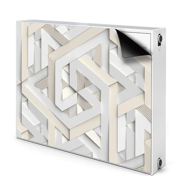 Magnetski poklopac za radijator Uzorak 3D geometrijskih linija