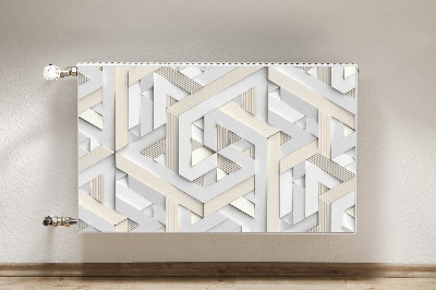 Magnetski poklopac za radijator Uzorak 3D geometrijskih linija
