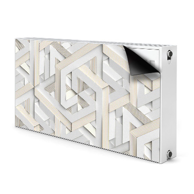 Magnetski poklopac za radijator Uzorak 3D geometrijskih linija