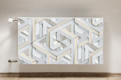 Magnetski poklopac za radijator Uzorak 3D geometrijskih linija
