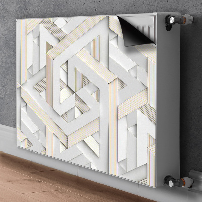 Magnetski poklopac za radijator Uzorak 3D geometrijskih linija