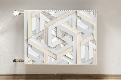 Magnetski poklopac za radijator Uzorak 3D geometrijskih linija