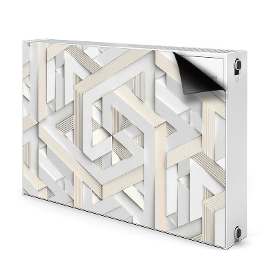 Magnetski poklopac za radijator Uzorak 3D geometrijskih linija