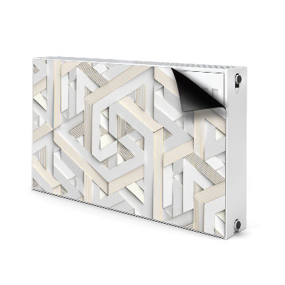 Magnetski poklopac za radijator Uzorak 3D geometrijskih linija
