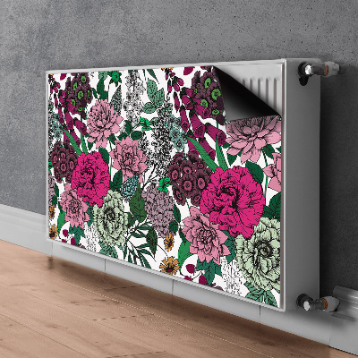 Naljepnica magnetska za radijator Vintage cvijeće