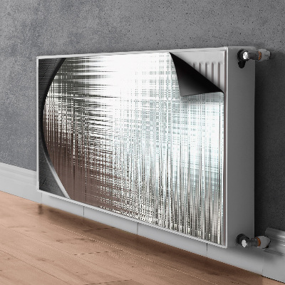 Naljepnica magnetska za radijator Srebrna apstrakcija
