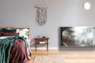 Naljepnica magnetska za radijator Srebrna apstrakcija