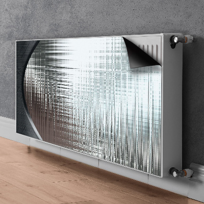 Naljepnica magnetska za radijator Srebrna apstrakcija