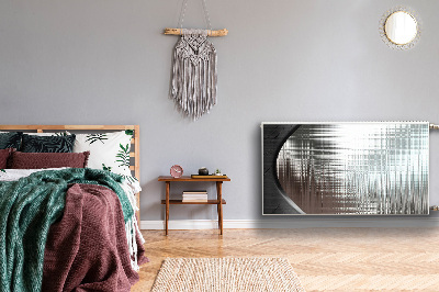 Naljepnica magnetska za radijator Srebrna apstrakcija