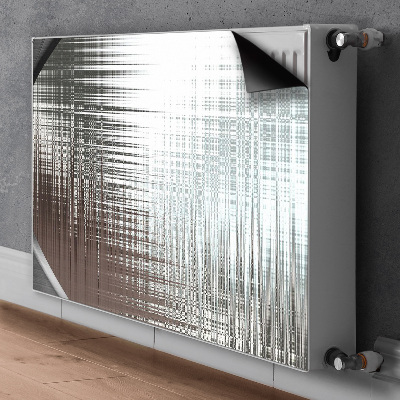Naljepnica magnetska za radijator Srebrna apstrakcija