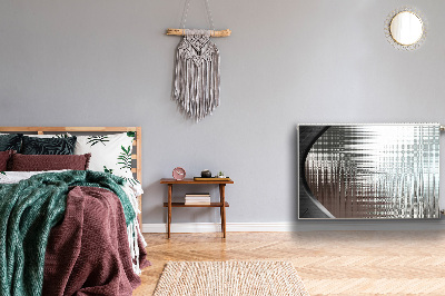 Naljepnica magnetska za radijator Srebrna apstrakcija