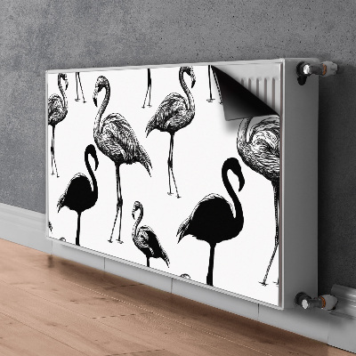 Magnetska prostirka za radijator Flamingosi u retro stilu