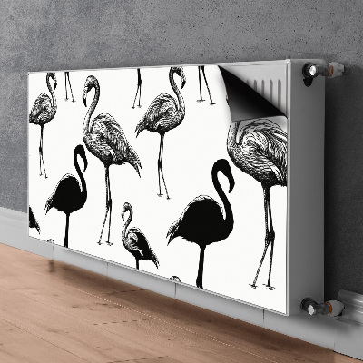 Magnetska prostirka za radijator Flamingosi u retro stilu