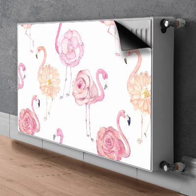 Magnetska prostirka za radijator Flamingosi i cvijeće
