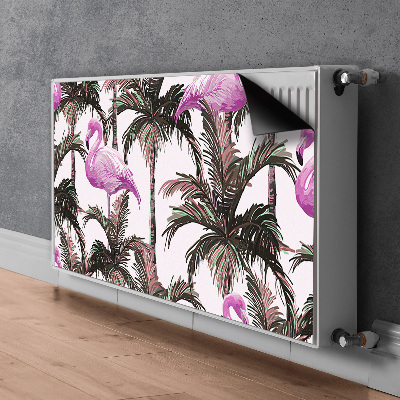 Naljepnica magnetska za radijator Flamingosi u palmama