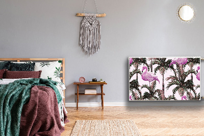 Naljepnica magnetska za radijator Flamingosi u palmama
