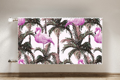 Naljepnica magnetska za radijator Flamingosi u palmama