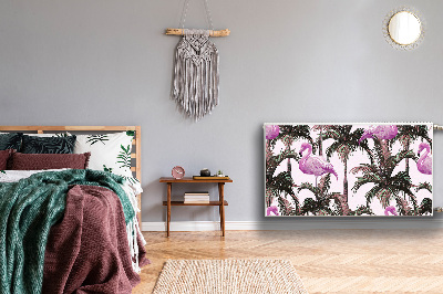 Naljepnica magnetska za radijator Flamingosi u palmama