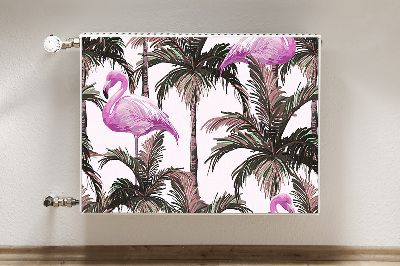 Naljepnica magnetska za radijator Flamingosi u palmama