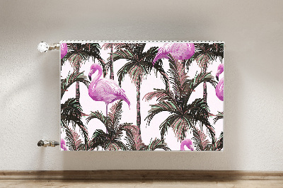 Naljepnica magnetska za radijator Flamingosi u palmama