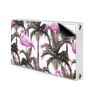 Naljepnica magnetska za radijator Flamingosi u palmama