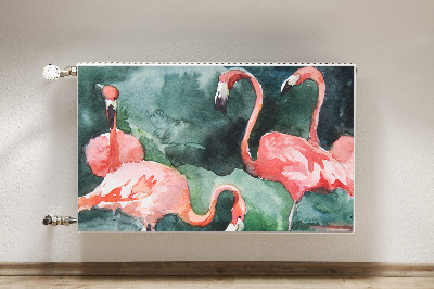 Naljepnica magnetska za radijator Slikani flamingosi
