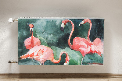 Naljepnica magnetska za radijator Slikani flamingosi