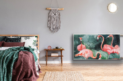Naljepnica magnetska za radijator Slikani flamingosi