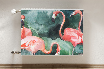 Naljepnica magnetska za radijator Slikani flamingosi