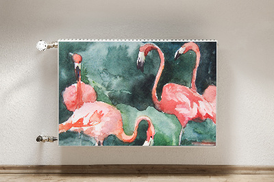 Naljepnica magnetska za radijator Slikani flamingosi