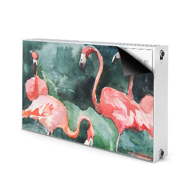 Naljepnica magnetska za radijator Slikani flamingosi